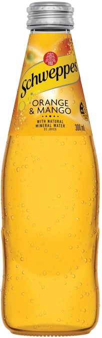 300ML ORANGE MANGO MINERAL WATER