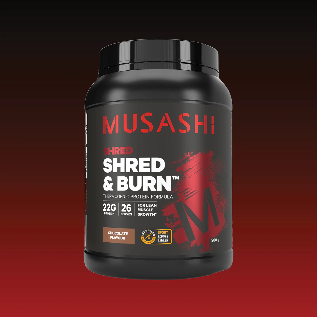 MUSASHI SHRED & BURN CHOCOLATE MUSASHI SHRED & BURN CHOCOLATE